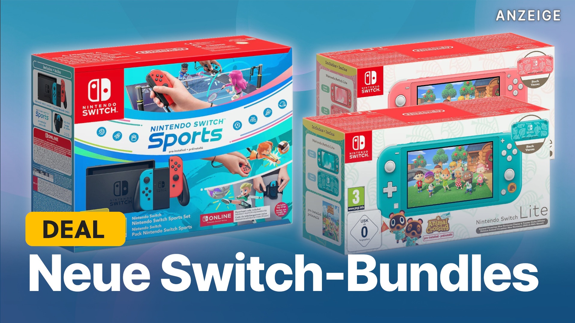 Nintendo Switch: & Sports erstaunlich Animal günstig sind Switch Crossing Bundles Die mit neuen