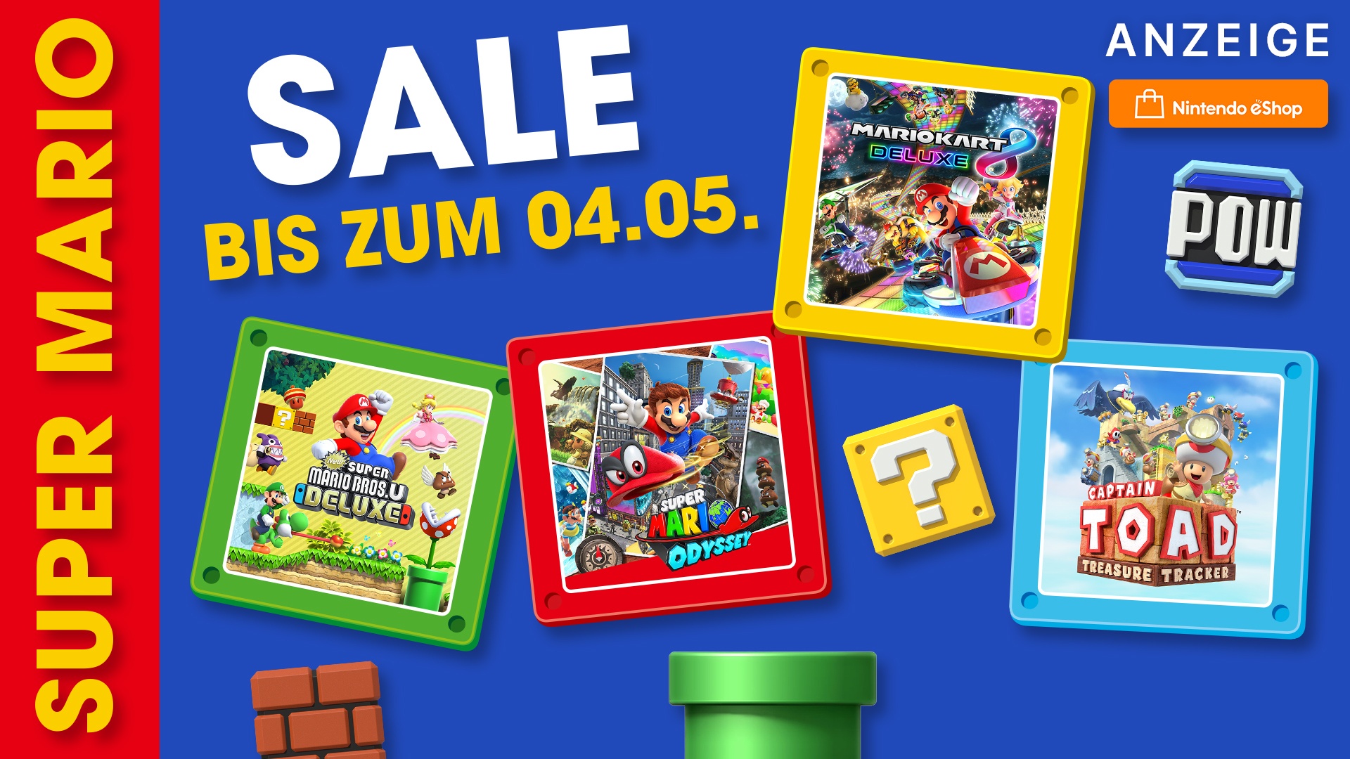 Super Mario Sale – Neue Angebote: Hits wie Mario Kart 8 jetzt günstig für  Nintendo Switch abstauben!