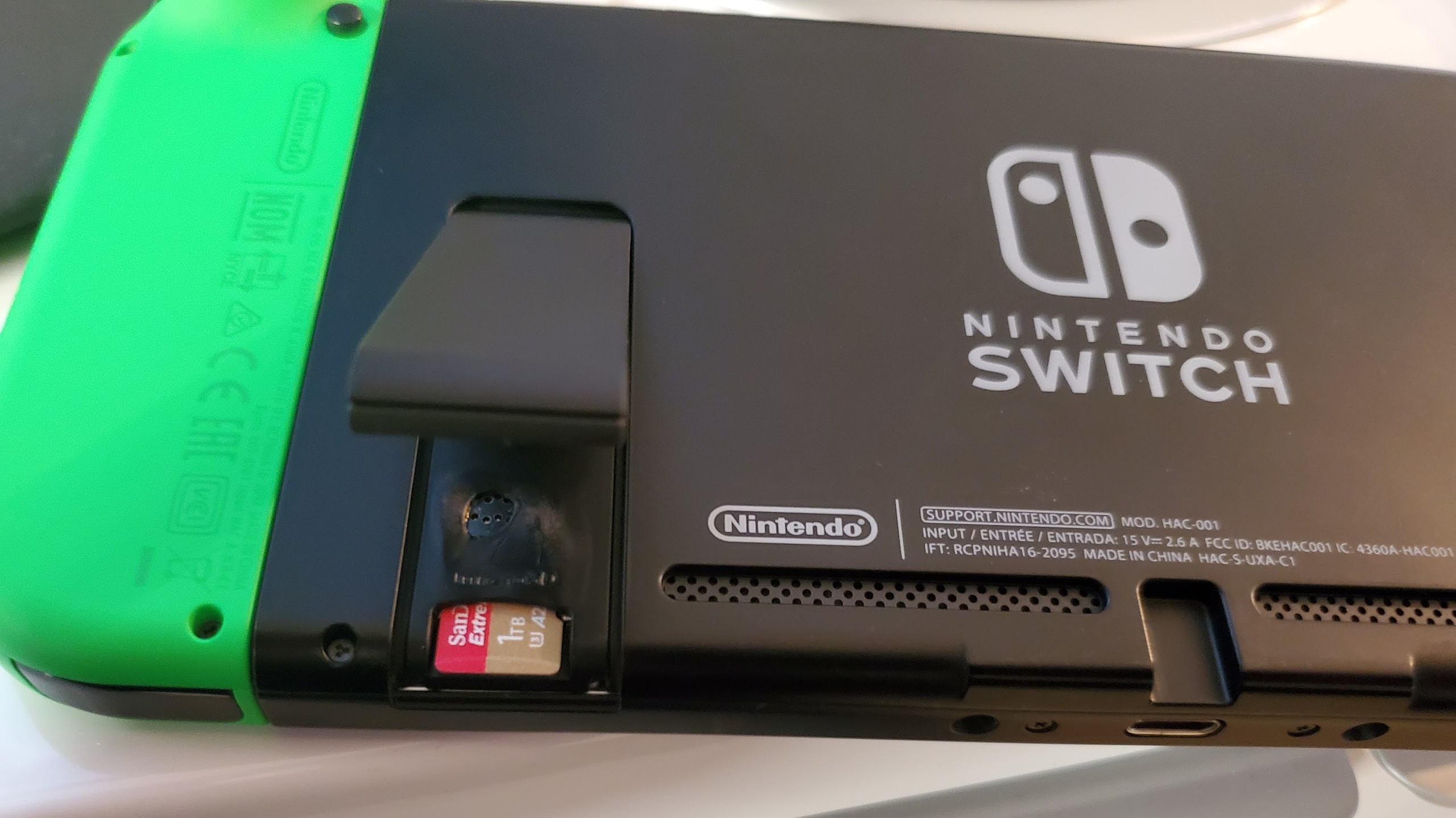 Nintendo switch карта памяти максимальный объем памяти