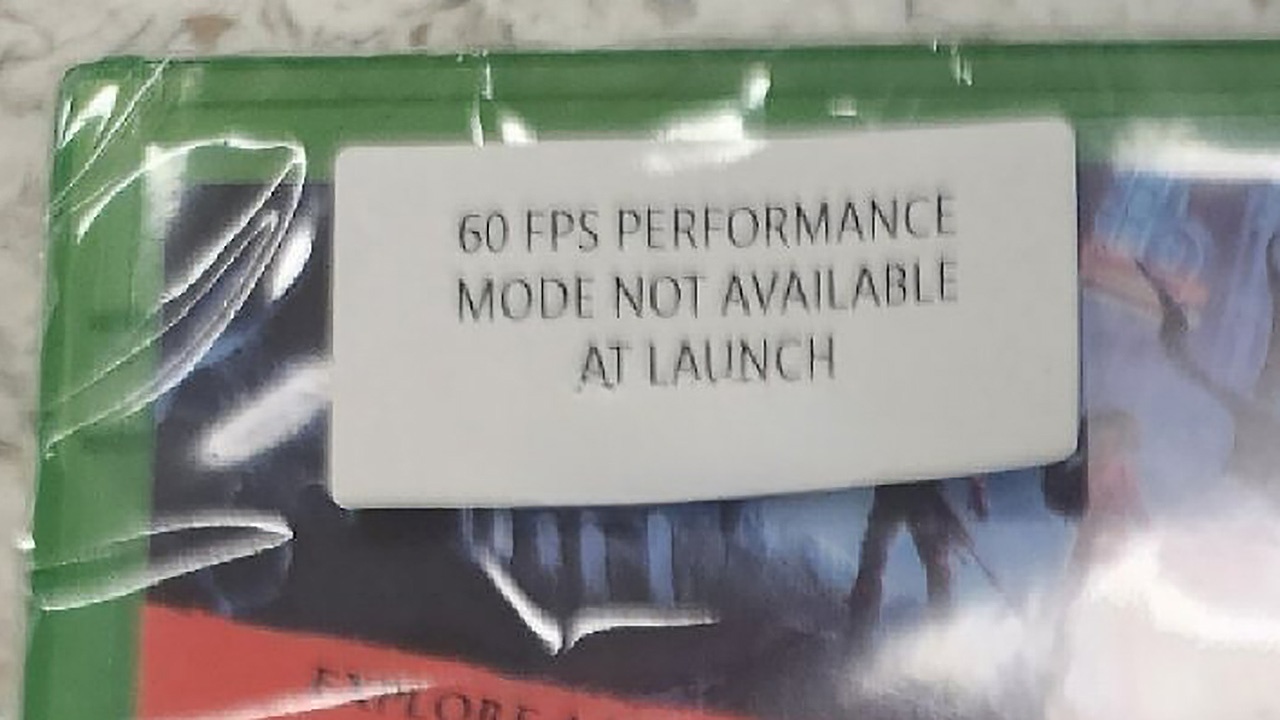 Xbox-Exclusive wirbt mit 60 FPS auf der Packung und braucht jetzt Sticker,  die sagen: 'Stimmt doch nicht