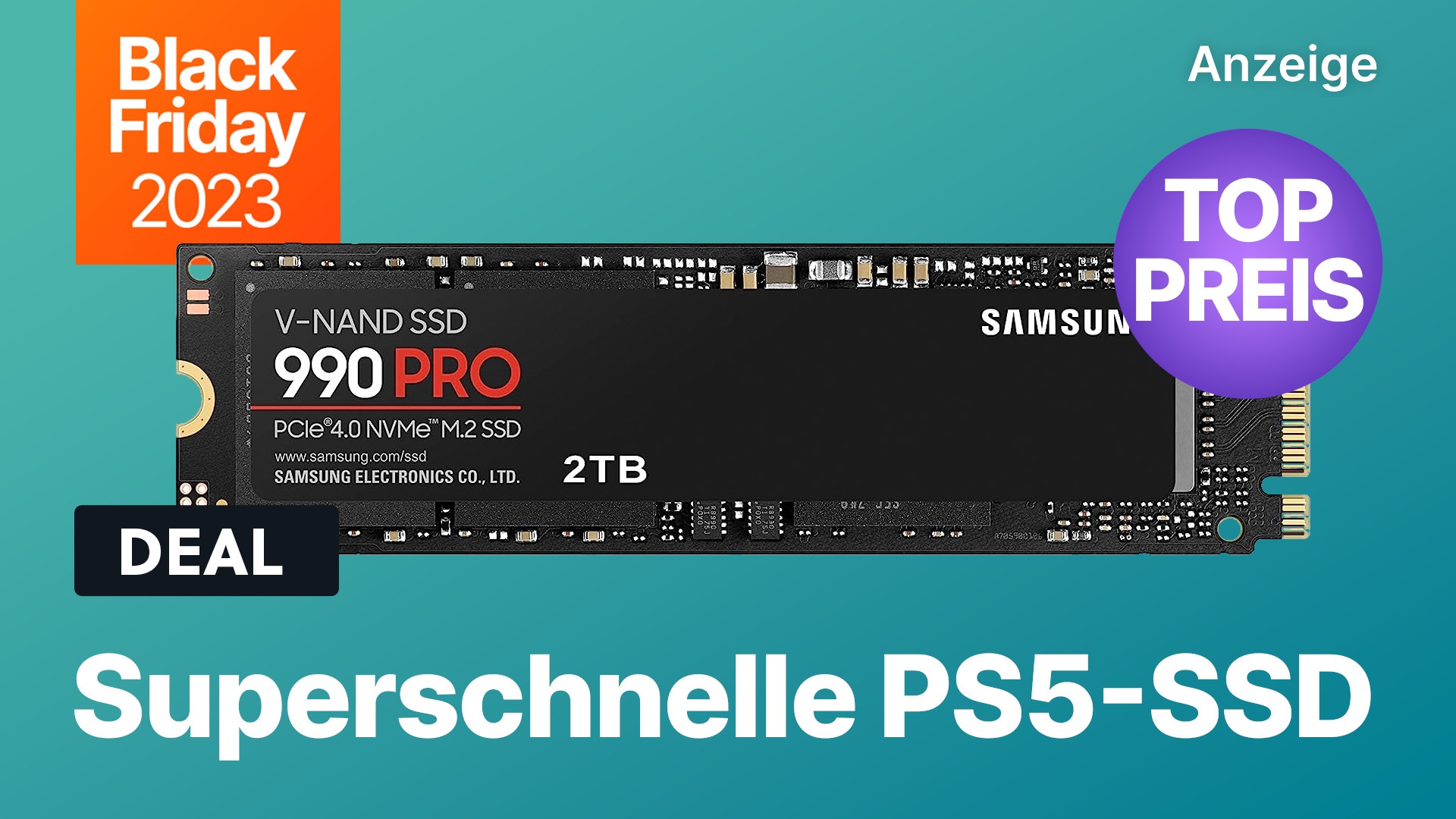 Samsungs schnellste PS5-SSD: Samsung 990 Pro mit 2TB im Amazon Black ...
