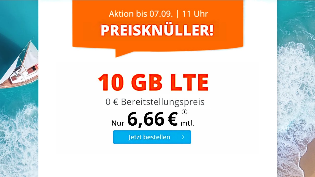 Günstiger Handytarif - Jetzt 10 GB LTE Für 6,66 Euro Holen