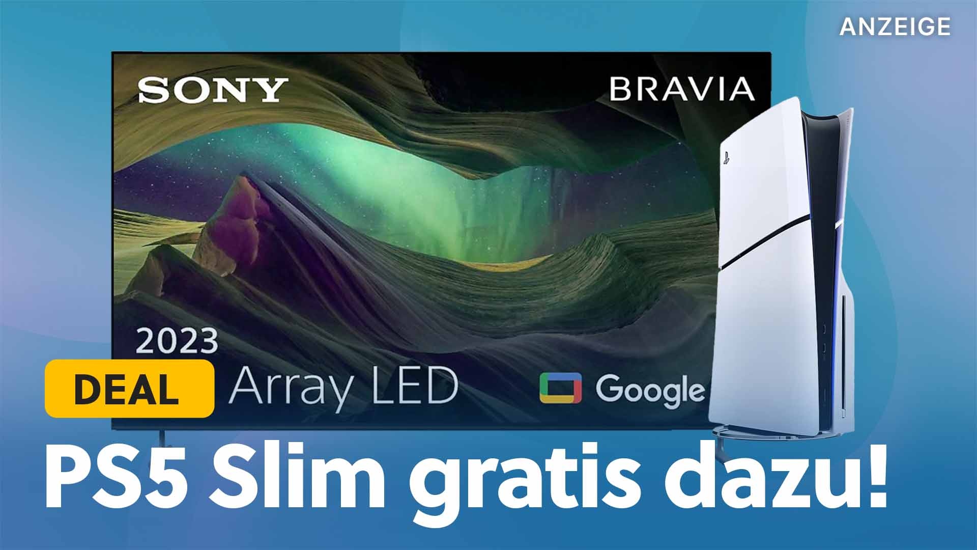 PS5 Slim geschenkt 75 Zoll Sony 4KSmartTV mit HDR, 120Hz und HDMI 2.1 im WahnsinnsAngebot