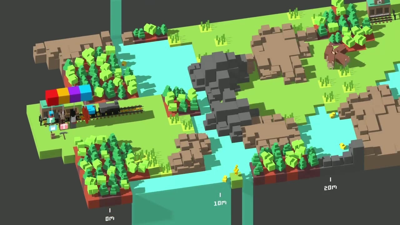 Unrailed! Trailer zeigt den chaotischen StreckenbauKoop